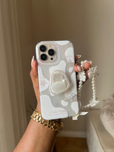 Load image into Gallery viewer, Holographic translucent popsocket case (can be bought with or without the charm holder) it’ll