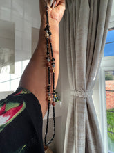 Load image into Gallery viewer, Gorgeous Long beaded Charms ( Black  mixed with brown beads )