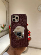 Load image into Gallery viewer, Gorgeous  Matte maroon   mirror case