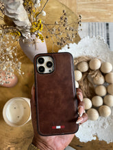 Load image into Gallery viewer, LUXURY LEATHER PHONECASE (BROWN)