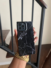 Load image into Gallery viewer, Rectangular black marble case
