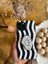 Load image into Gallery viewer, Monochrome clock popsocket case.