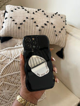 Load image into Gallery viewer, Black wave case with mirror pocket
