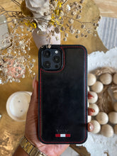 Load image into Gallery viewer, LUXURY LEATHER PHONECASE (BLACK)