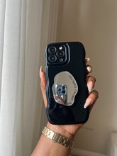 Load image into Gallery viewer, Black wave case with mirror pocket