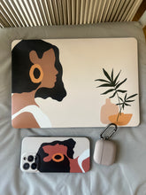 Load image into Gallery viewer, BLACKGIRL MAGIC MACBOOK  CASE with matching keyboard cover ✨
