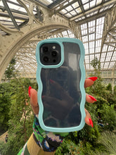 Load image into Gallery viewer, Blue Transparent wavy case π