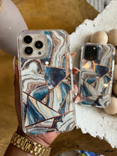 Load image into Gallery viewer, Electroplated Marble design 2 in 1 SHOCKPROOF CASE