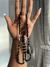 Load image into Gallery viewer, Gorgeous Long beaded Charms (black and white)