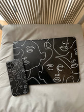 Load image into Gallery viewer, Black minimalist Lineart case