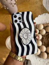 Load image into Gallery viewer, Monochrome clock popsocket case.