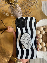 Load image into Gallery viewer, Monochrome clock popsocket case.