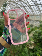 Load image into Gallery viewer, Pink Transparent wavy case π