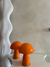 Load image into Gallery viewer, Orange Glass Mushroom Table Lamp