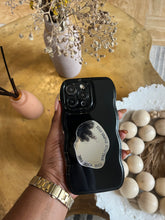 Load image into Gallery viewer, Black wave case with mirror pocket