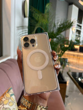 Load image into Gallery viewer, Transparent Rectangular MagSafe case