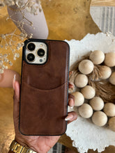 Load image into Gallery viewer, Leather card slot case (DARK BROWN) no