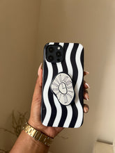 Load image into Gallery viewer, Monochrome clock popsocket case.