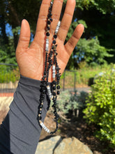 Load image into Gallery viewer, Gorgeous Long beaded Charms (black and white)