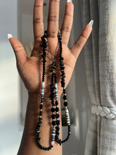 Load image into Gallery viewer, Gorgeous Long beaded Charms (black and white)