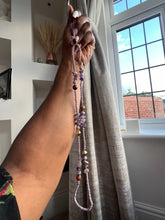 Load image into Gallery viewer, Gorgeous Long beaded Charms (lavender mixed with brown beads )