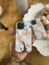 Load image into Gallery viewer, White and gold Marble with 2 in 1 SHOCKPROOF CASE