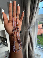 Load image into Gallery viewer, Gorgeous Long beaded Charms (lavender mixed with brown beads )