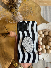 Load image into Gallery viewer, Monochrome clock popsocket case.