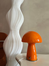 Load image into Gallery viewer, Orange Glass Mushroom Table Lamp