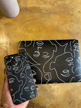 Load image into Gallery viewer, Black minimalist Lineart case