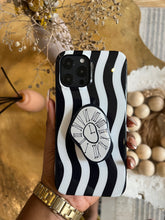 Load image into Gallery viewer, Monochrome clock popsocket case.
