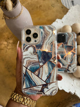 Load image into Gallery viewer, Electroplated Marble design 2 in 1 SHOCKPROOF CASE