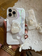 Load image into Gallery viewer, Holographic translucent popsocket case (can be bought with or without the charm holder) it’ll