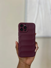 Load image into Gallery viewer, Maroon Soft 3D Stripe case