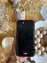 Load image into Gallery viewer, LUXURY LEATHER PHONECASE (BLACK)
