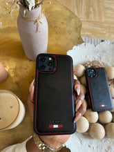 Load image into Gallery viewer, LUXURY LEATHER PHONECASE (BLACK)