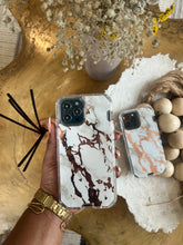 Load image into Gallery viewer, White and gold Marble with 2 in 1 SHOCKPROOF CASE