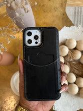 Load image into Gallery viewer, Leather card slot case( BLACK)