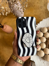Load image into Gallery viewer, Monochrome clock popsocket case.