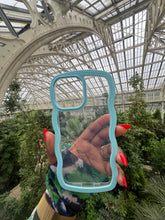 Load image into Gallery viewer, Blue Transparent wavy case π
