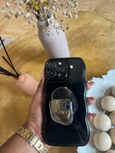 Load image into Gallery viewer, Black wave case with mirror pocket