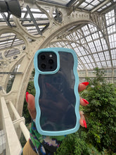 Load image into Gallery viewer, Blue Transparent wavy case π