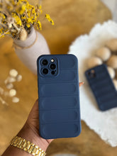 Load image into Gallery viewer, Navy blue Soft 3D Stripe case ma