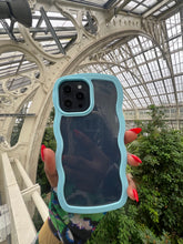Load image into Gallery viewer, Blue Transparent wavy case π