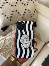 Load image into Gallery viewer, Monochrome clock popsocket case.