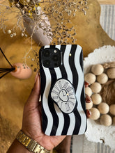 Load image into Gallery viewer, Monochrome clock popsocket case.