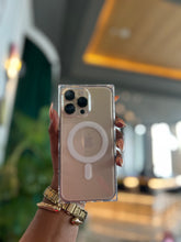 Load image into Gallery viewer, Transparent Rectangular MagSafe case
