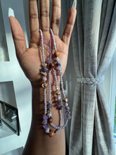 Load image into Gallery viewer, Gorgeous Long beaded Charms (lavender mixed with brown beads )