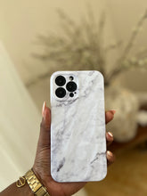 Load image into Gallery viewer, Textured white marble protective case