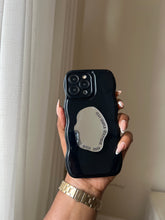 Load image into Gallery viewer, Black wave case with mirror pocket